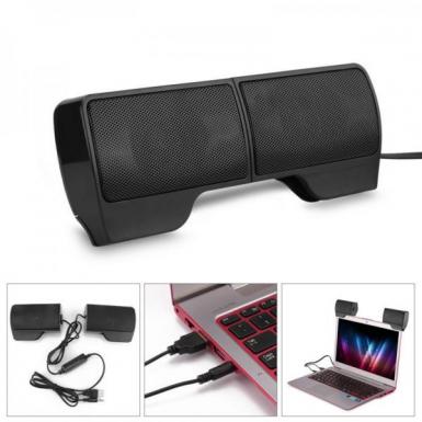 USB Powered Stereo Speaker Soundbar for Laptop