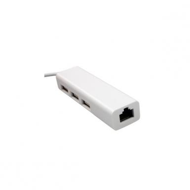USB to LAN Ethernet Network Adapter with 3 Port USB 2.0 HUB Adapter