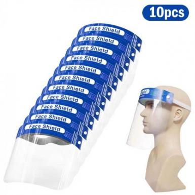 Face Shield- Splash Proof Face, Eyes Protector - 10pcs Pack