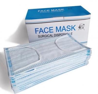 Surgical Disposable Face Mask - Pack of 50 Pieces