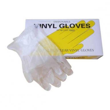 Vinyl Hand Gloves - 100 Pcs Box