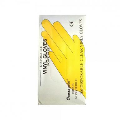 Vinyl Hand Gloves - 100 Pcs Box