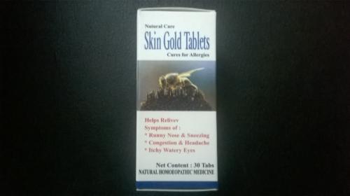 Skin Gold 30 Tabs - নাকের এলার্জি ও চোখ চুলকানি নিরাময়ে সহায়ক