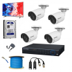 4 SET HD CAMERA FULL PACKAGE + FREE MONITOR + FREE SETUP