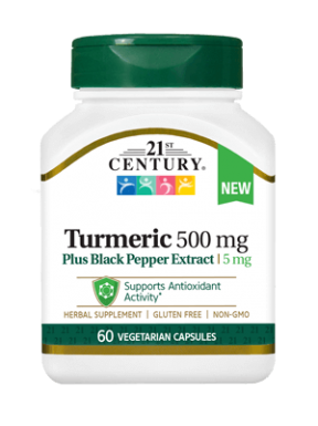 21ST CENTURY® TURMERIC 500 mg PLUS BLACK PEPPER EXTRACT