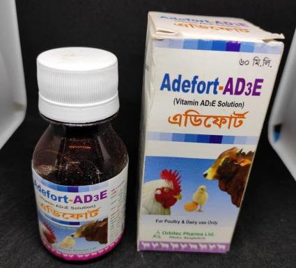 Adefort-AD3E (Vitamin AD3E Solution) 60ml