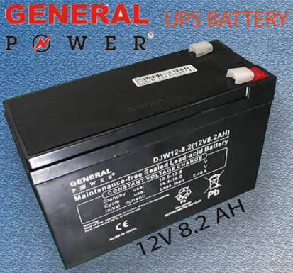 General Power 12V 8.2Ah UPS Battery
