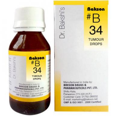 B34 Tumor Drops 30ml - ব্যতিক্রমী বৃদ্ধি এবং টিউমারের জন্য