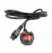 3 Pin Laptop Power Cable - Black