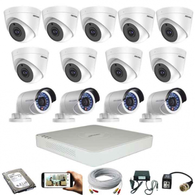 Hikvision 13 pcs 2MP CCTV Camera Package