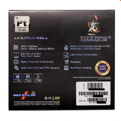 Teutons Platinum 128GB SATA SSD