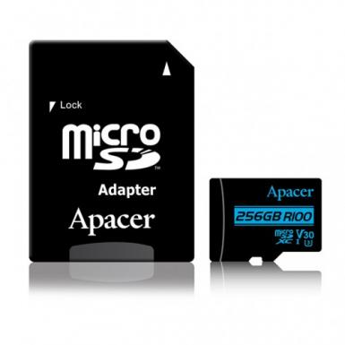 Apacer 256GB MicroSDXC Class-10 Memory Card with Adapter