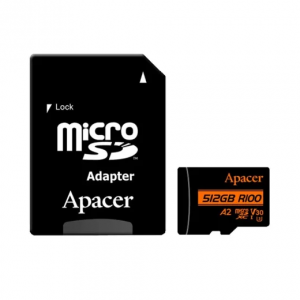Apacer R100 MicroSDXC 512GB Class-10 Memory Card with Adapter