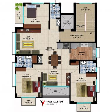 JHL - Brishty at Bashundhara R/A - 1510 Sqft