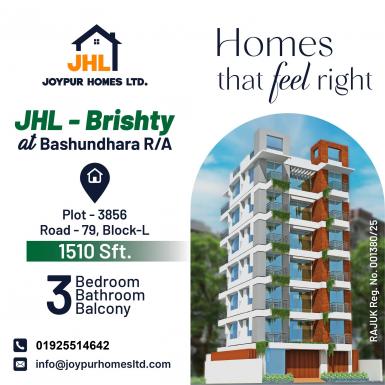 JHL - Brishty at Bashundhara R/A - 1510 Sqft